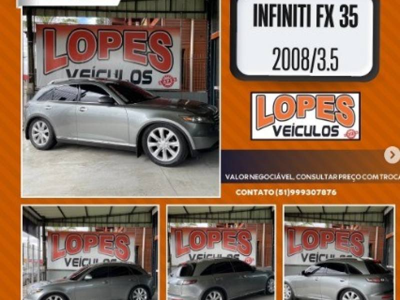 INFINITI - FX35 - 2008/2008 - Cinza - R$ 129.900,00