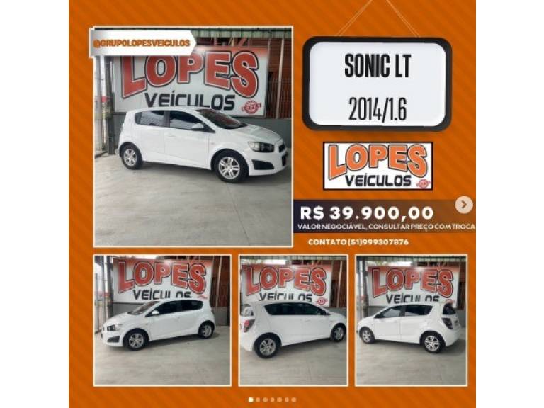 CHEVROLET - SONIC - 2013/2014 - Branca - Sob Consulta