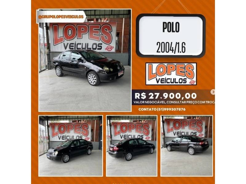 VOLKSWAGEN - POLO - 2004/2004 - Preta - R$ 27.900,00